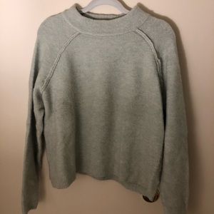 free people mint green/blueish sweater